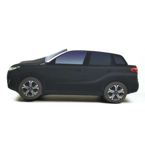 Plüss Suzuki Vitara autó, kék, oldalnézet - Plüss