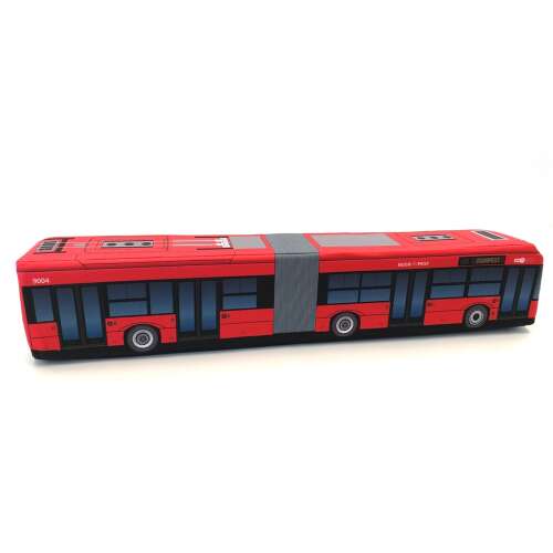 Plüss Solaris Trolibusz piros busz játék - Plüssjáték