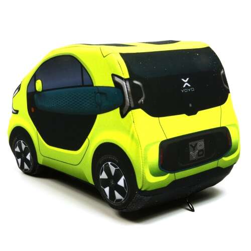 Plüss XEV YOYO Elektromos Autó, sárga plüss autó, puha játék autó, gyerekjáték, ajándék gyerekeknek, ajándék felnőtteknek - Plüssjáték
