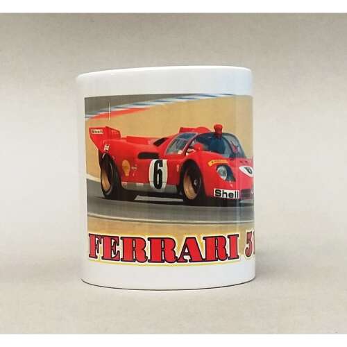 Ferrari 512S Retró Bögre, Kerámia bögre Ferrari 512S képpel - Otthon és kert