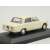 Hátulnézet az Edicola 1:43 méretarányú fém modell autójáról, Fiat 124-ből 1968-ból, fehér színben