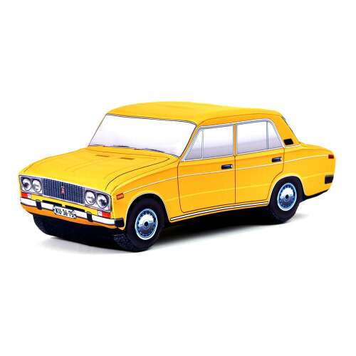 Plüss Lada 2106 (1600) autó, világosbarna, plüss játék - Plüssjáték