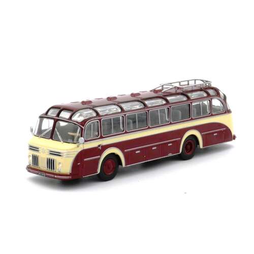 Henschel HS 100 N 1:72 méretarányú modell busz, piros és krémszínű - Modell és makett
