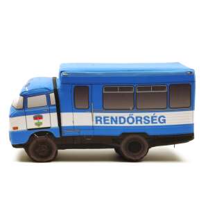 Pluszowy Ifa W50 Pojazd Policyjny, niebieski pluszowy samochód, widok z boku - Nonbrand Plusz