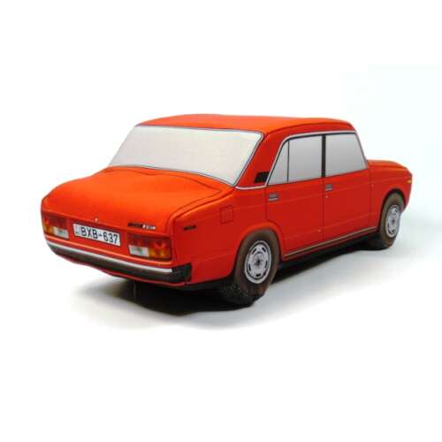 Plüss Lada 2107 plüss játék, piros, hátulnézet - Plüss