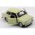 Welly 1:34 méretarányú Trabant 601 modell autó, elülső nézet, nyitott ajtókkal, bézs színben