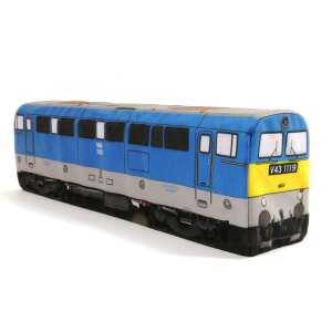 Plüss szili mozdony, blue plush train, plush toy train, plush locomotive, train plush, plush toy, soft toy train, kids train toy, plush train toy, plush train for kids - Nonbrand Plush Toy