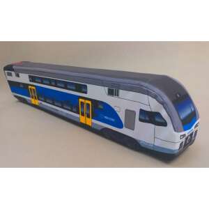 Plüss Stadler KISS Emeletes Motorvonat plush toy train - Nonbrand Train, rail element, motorway