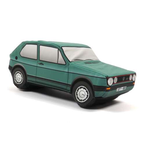Plüss Volkswagen Golf I. GTI plüss játék, zöld, oldalnézet - Plüssjáték