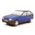 Plüss Opel Astra F 1992 autó plüss játék, kék színben, elülnézet