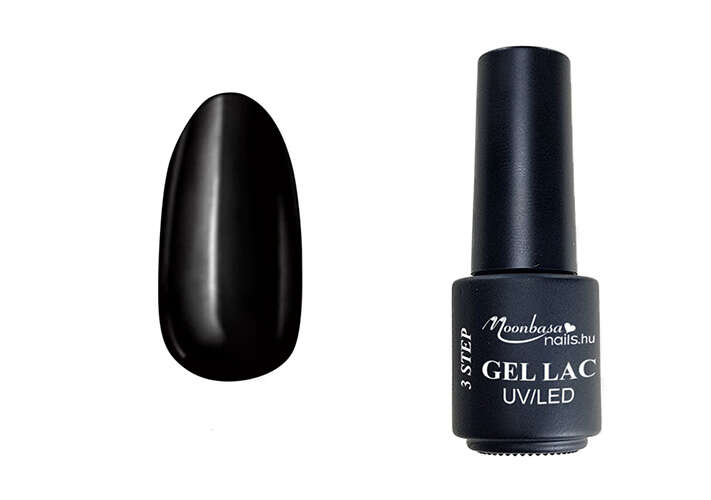 3step géllakk 4ml - 002 Fekete