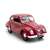 Piros IFA F9 Limousine 1950 1:43 méretarányú modell autó, elülső nézet