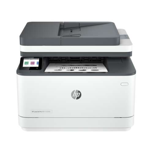 HP LaserJet Pro 3102fdn MFP Laser Printer, white, front view