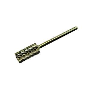 Gold carbide nail drill bit #001-XC for acrylic and gel nail filing - Nail grinder accessory