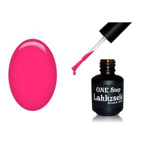 ONE Step Géllakk 5ml #135 Neon Pink, Leoldható Géllakk, UV és LED Lámpa alatt Szárítható - Körömápolás
