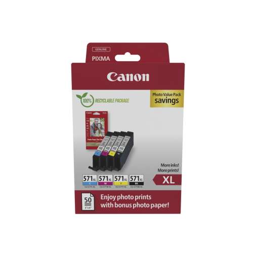 Canon CLI-571 XL tintapatron multipack fotópapírral
