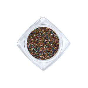 Szivárvány csillámpor körmökhöz, Csillámpor szivárvány #709 - Körömdíszítő csillámpor