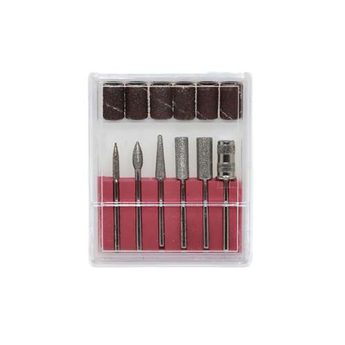 6 darabos köröm csiszolófej készlet csiszolószalagokkal elektromos köröm csiszolóhoz