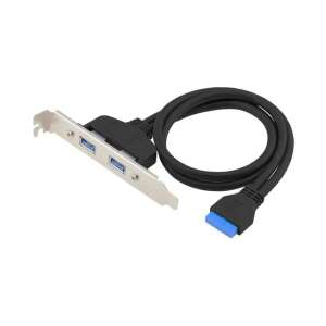 Conceptronic 19 Pin anya - 2x USB-A 3.0 apa adapter, internal USB 3.0 header to 2x USB-A 3.0 ports - USB Hub