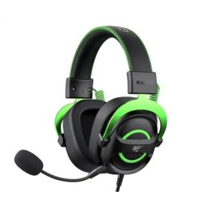 Havit H2002E Gaming Headset mikrofonnal - Fekete/Zöld - Havit