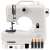 Clatronic NM 3795 Sewing Machine, white, with accessories