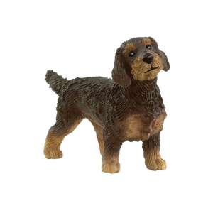 Schleich Wire-Haired Dachshund toy figure, detailed animal figurine - Schleich