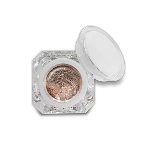 Fixálásmentes színes zselé 5g F25 Csillámos bézs, UV-keményedő körömzselé, csillogó bézs, 5g