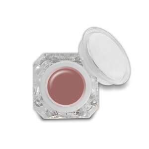 Fixálásmentes színes zselé 5g F19 Sötét nude, sötét nude színű körömzselé, 5g-os üvegben - Műkörömépítés