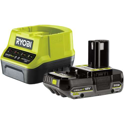 Ryobi 18V ONE+ HP akkumulátor és töltő készlet, 2,0Ah akkumulátor, gyors töltés