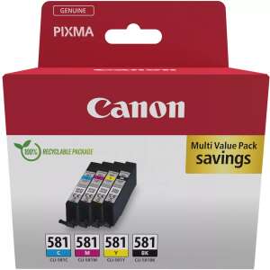 Canon CLI-581 Multipack tinte za pisače, 4-pak, crna, cijan, magenta, žuta - Računalo i oprema