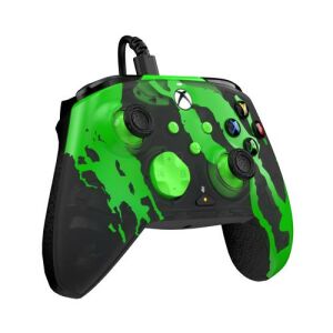 PDP Rematch Glow Jolt Green Kabelgebundener Controller für Xbox Series X|S, Xbox One und PC - Angesichtige Ansicht - Controller
