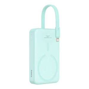Baseus Magnetic Mini 10000mAh power bank with wireless charging, light blue - External Battery & Power Bank
