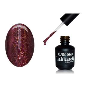 ONE Step Géllakk 5ml #149 Csillámos bordó, leoldható gél lakk tartós körmökhöz - Körömápolás