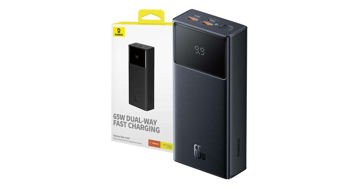 Baseus Star-Lord Power Bank 30000mAh Black