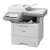 Brother MFC-L6910DN monochrome laser multifunction printer, front view, paper in tray