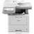 Brother MFC-L6910DN monochrome laser multifunction printer, front view, paper in tray