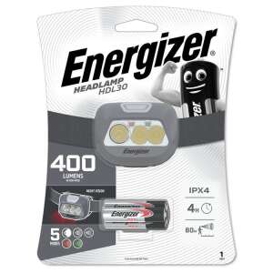 Lampa frontală Energizer HDL30 400 lumeni, 5 moduri, rezistentă la apă IPX4, 4 ore de funcționare, distanță de fascicul de 80 de metri - Lanterne