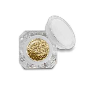 Fixálásmentes színes zselé 5g F45 Csillámos arany, gold glitter nail gel - Nail design
