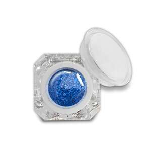 Fixálásmentes színes zselé 5g F43 Csillámos párizsi kék köröm csillám por - Műkörömépítés