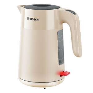 Elektryczny czajnik Bosch TWK2M167 1.7L, Beżowy - Czajnik, Opiekacz do kanapek, Blender, Toster i Wirówka i prasa do owoców