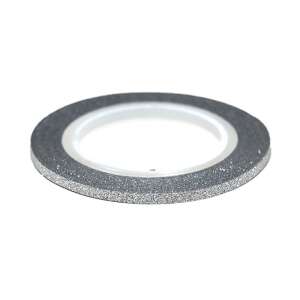 Silver glitter nail art tape, self-adhesive, for nail polish, gel polish, and acrylic nails - Nail sticker