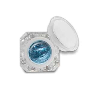 Fixálásmentes színes zselé 5g F55 Csillámos égkék, blue glitter nail gel - Nail design