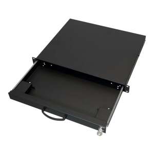 Equip 19 inch 1U Telescopic Keyboard and Mouse Drawer, Black - Equip