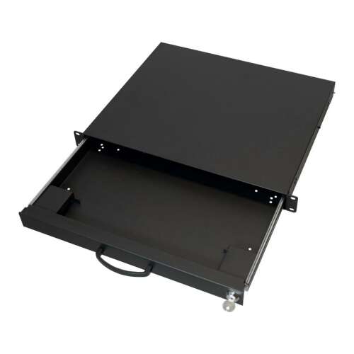 Equip 19 inch 1U Telescopic Keyboard and Mouse Drawer, Black