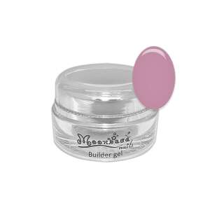 Moonbasa Nails Builder Gel, 15g, #023, pink nail building gel, for nail extensions, clear jar with pink gel - Artificial nail gel