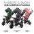 KinderKraft Aveo Dreirad in Mystic Green, Malachite Grey und Rose Pink
