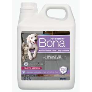 Bona Pet System mélytisztító spray kemény felületű padlókhoz, 2,5 liter, eltávolítja a háziállatok foltjait és szagait - Bona
