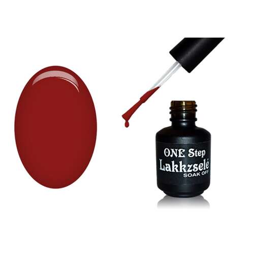 ONE Step Géllakk 5ml #185 Vörösbor, Leáztatható Géllakk Hosszantartó Körmökhöz - One Step