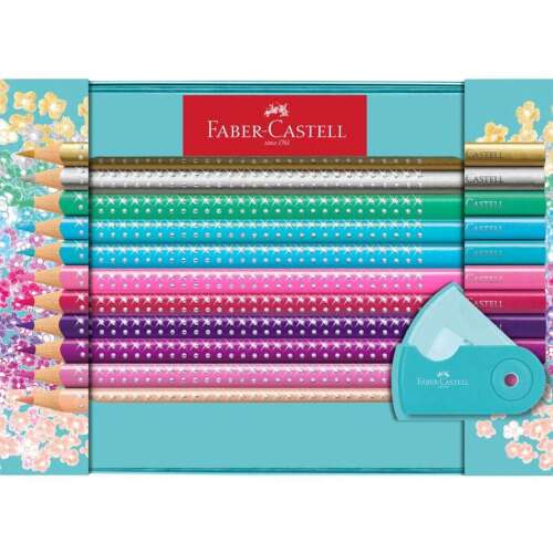 Faber-Castell Sparkle színes ceruza készlet 20 db hegyezővel, 201641