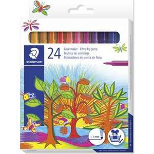 Staedtler 24 darabos 1 mm-es filctoll készlet, vegyes színek - Filctoll